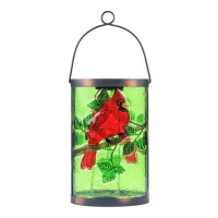 Hanging Solar Lantern Outdoor Decorative Waterproof Led Solar Cardinal Lights Tabletop Lamp For Outdoor Patio Garden