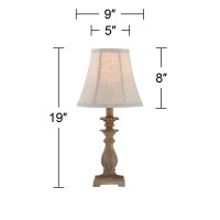 Regency Hill Cali Traditional Vintage Accent Table Lamps 19