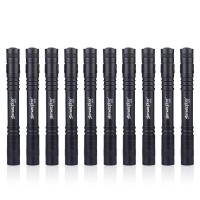 Cussity 10 Pcs Led Medical Penlight, 1000 Lumen Penlight Edc Xpe Q5 Black Nurse Doctor Flashlight With Clip Penlight