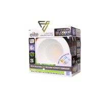 Elite Rel637Cct Series Led Retrofit Baffle Trim Color Selecctor 2700K3000K3500K4000K5000K White 56