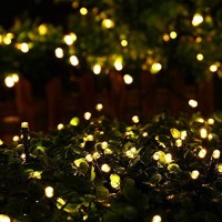 Joomer Solar String Lights, 105Ft 300 Led 8 Modes Outdoor String Lights Waterproof Fairy Tree Lights For Garden, Patio, Fence, Balcony, Outdoors (Warm White)