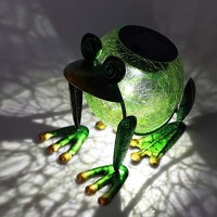 Solar Garden Lantern Waterproof Led Frog Solar Lights Outdoor Decorative Tabletop Lanterns Lamp For Yard Patio Table Decoration