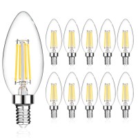 Langree B11 E12 Led Candelabra Base Bulbs 60W Equivalent, 5W Led Candle Light, Led Chandelier Light Bulbs, Cri 80+ Led Bulb, Non-Dimmable, 5000K Daylight White, 550Lm - Pack Of 10