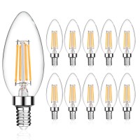 Langree B11 E12 Led Candelabra Base Bulbs 60W Equivalent, 5W Led Candle Light, Led Chandelier Light Bulbs, Non-Dimmable, Cri 80+ Led Bulbs, 2700K Soft White, 550Lm - Pack Of 10