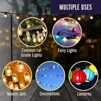 Holiday Styling String Light Pole - Outdoor Metal Poles With Hooks For Hanging String Lights - Garden, Backyard, Patio Lighting Stand For Parties, Wedding