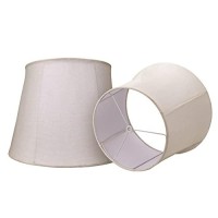 Double Royal Style Foldable Medium Lamp Shade Set Of 2, Alucset Fabric Lampshade For Table Lamp/Floor Lamp, Spider, 2Pcs Pack