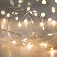 Anjaylia Led Fairy String Lights, 26Ft 80Leds Twinkle Lights Battery Operated For Garden Home Party Wedding Festival Decorations Crafting Lights, Warm White