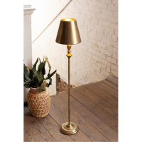 Antique Gold Table Lamp With Metal Shade