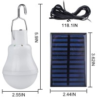 Solar Light Bulbs For Indoor Home And Chicken Coop, Outdoor Waterproof Camping Lamps For Tent, Rechargeable Led Solar Lights For Shed Night, Emergency Power Outage And Outside