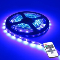 Coobatg Led Strip Lights Battery Powered With Remote Control5M 164Ft Battery Powered String Light With Led Light Battery Pow