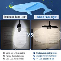 Vekkia 14 Led Rechargeable Book-Light With Clamp For Reading At Night In Bed, Warm/White , 180? Adjustable Clip On Light, Lightweight Eye Care Book Light, Perfect For Book Lovers