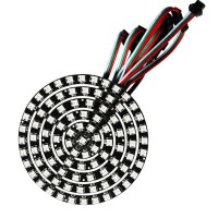 Wesiri 93 Leds 6 Rings Ws2812B 5050 Rgb Led Ring Lamp Light Individually Addressable Full Dream Color Dc5V With Mini Controller