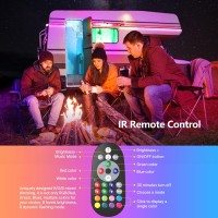 Nexillumi 25Ft Led Strip Lights, App Control Music Sync Color Changing Led Light Strip, Smd 5050 Rgb Led Tape Lights With Ir Remote (App+Remote+Mic+3-Button Switch).