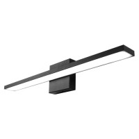 Ralbay 24 Inch Dimmable Black Led Modern Vanity Light 24W Frosted Aluminum For Bathroom Vanity Lighting Fixtures Cool White 6000K