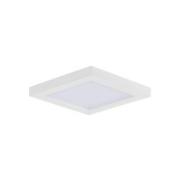 Chip-12W 1 Led Square Flush Mount-5 Inches Wide By 0.5 Inches High-White Finish