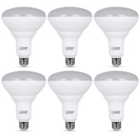 Feit Electric Led Br40 Bulbs, Dimmable, 65W Equivalent, 10 Year Life, 850 Lumens, E26 Base, 2700K Soft White, Flood Lights, Recessed Can Light Bulbs, Damp Rated, Ul Listed, 6 Pack, Br40Dm/10Kled/2/3