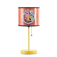 Spongebob Stick Table Kids Lamp With Pull Chainmetal Themed Printed Decorative Shade