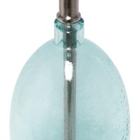 Elegant Designs Ellipse Transparent Table Lamp, Clear Blue