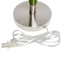 Elegant Designs Needle Stick Table Lamp, Green