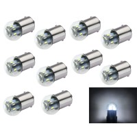 #89 Miniature Bulb Led Replacement | 12/14Vdc | Dimmable | Replaces #67, 69, 89, 9421777, 98, 1247, 441067-1, 97, 631, 89Ll, 1155, 97-I (10-Pack; Bright White)