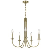 60W x 5 Spiez metal chandelier