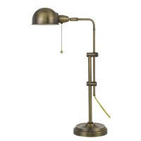 Description60W Corby pharmacy desk lamp with pull chain switch