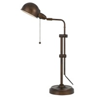 Cal Lighting BO2441DKRU Transitional One Light Desk Lamp from Pharmacy collection in Bronze Dark finish 1650 inches One Light Desk Lamp from the Pharmacy collection Transitional One Light Desk Lamp from Pharmacy collection in Rust finish 1650 inches