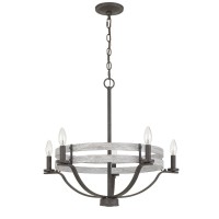 60W x 5 Brig metal chandelier