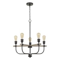 60W x 5 Sion metal chandelier