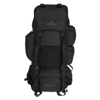 Teton Sports Explorer Backpack Full Internal Frame - Adjustable Backpacking Travel Gear - Water-Repellant Rainfly Cover, Sleeping Bag 3-Liter Hydration Bladder Pack Storage - Black (2021), 65L