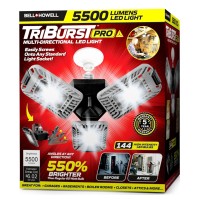 Triburst Deluxe By Bellhowell Ason Tv 5500 Lumens6500 Kelvin Indoor Lights Ultra Bright Lighting With 144 Led Bulb Multidi