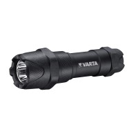 Varta Indestructible F10 Pro 6 Watt Led Torch/Work Light, Incl. 3X Aaa Longlife Power Batteries, Waterproof And Dust-Resistant, Absorbs Impact, Anodised Aluminium Casing, Black