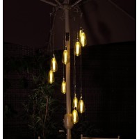 Noma The Bulb Spiral Chandelier, Battery Operated