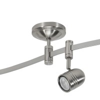 Catalina Lighting 96 Track Ceiling Light Brushed Nickel Transitional 5Light Led Flex Track Bulb Included For Kitchen Liv