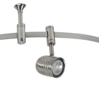 Catalina Lighting 96 Track Ceiling Light Brushed Nickel Transitional 5Light Led Flex Track Bulb Included For Kitchen Liv