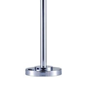 Benjara Contemporary Style Table Lamp With Stalk Support And Tier Base, Silver