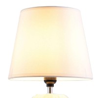 Featuring contemporary style table lamp with cylindrical ripped pattern base and flared shade to add an elegant touch to your room This table lamp can be used in various ways such as a table lamp night lamp for working or reading in the night