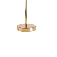 Benjara Contemporary Style Table Lamp With Stalk Support And Round Base, Gold