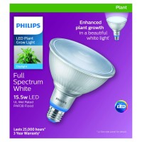 Philips Led Plant Grow Light Bulb Par38, 1325 Lumen, Daylight (5000K), 15.5W, E26 Base, Title 20 Certified, 1-Pack