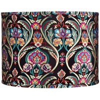 Multi-Color Embroidered Medium Drum Lamp Shade 15