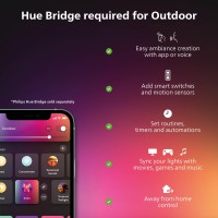 Philips Hue Appear Outdoor Smart Wall Light Black White And Color Ambiance Led Colorchanging Light 1 Pack Requires Hue B