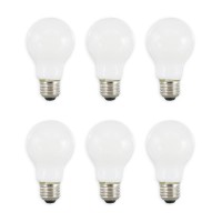 Sylvania Led Truwave Natural Series A19 Light Bulb, 40W Equivalent, Efficient 5.5W, Dimmable, 450 Lumens, Frosted 2700K, Soft White - 6 Pack (40816)