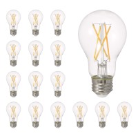 Sylvania Led Truwave Natural Series A19 Light Bulb, 60W Equivalent, Efficient 8W, Medium Base, Dimmable, Clear, 5000K, Daylight - 4 Count (Pack Of 4) - Total 16 (40809)