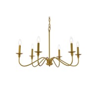 Rohan 30 Inch Chandelier In Brass