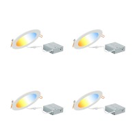 Sylvania Led 6 Slim Microdisk Recessed Downlight Junction Box 16W Cct 5 Color Selectable 2700K3000K3500K4000K5000K 120