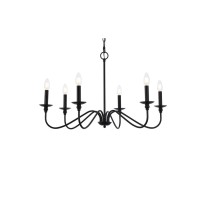 Rohan 30 Inch Chandelier In Matte Black