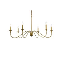 Rohan 42 Inch Chandelier In Brass