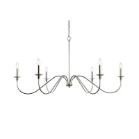 Rohan 48 Inch Chandelier In Polished Nickel