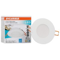 Sylvania Led 3 Slim Microdisk Recessed Downlight Dimmable 8W 500 Lumens 5 Cct Color Selectable 2700K 3000K 3500K 4000K