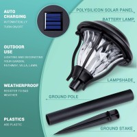 Solpex Solar Outdoor Lights Pathway 6 Pack Led Solar Path Lights Solar Garden Lights Outdoor Waterproof Solar Powered Pathway